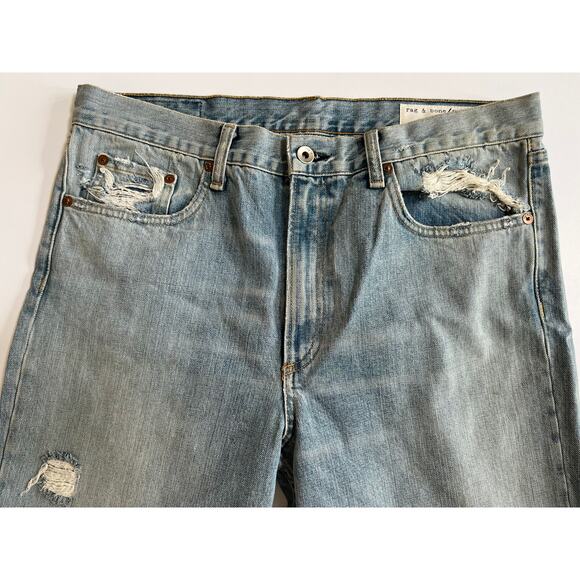 Rag & Bone Womens Union Pool Marilyn Distressed Jeans W1718K165UNI Size 31 - Picture 14 of 16
